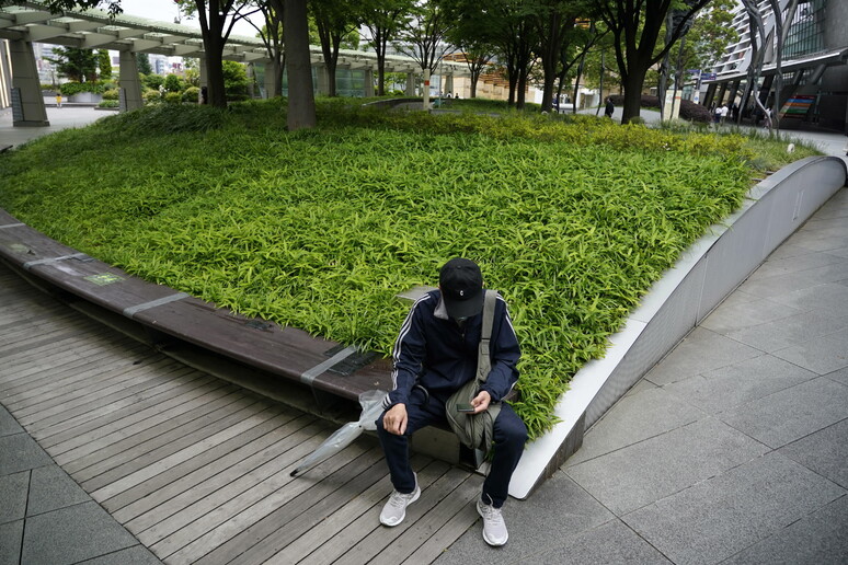 Un ragazzo con lo smartphone (foto d 'archivio) © ANSA/EPA