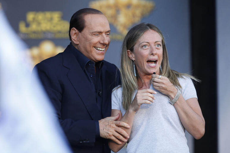 Silvio Berlusconi e Giorgia Meloni - RIPRODUZIONE RISERVATA