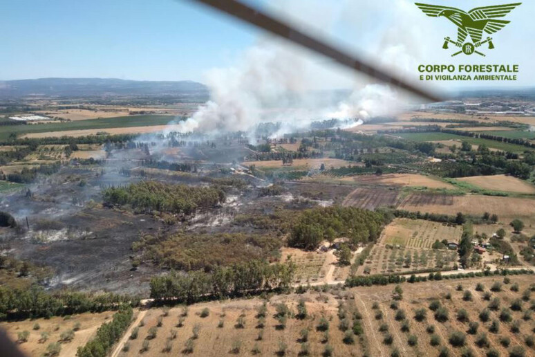 Incendi: fiamme su statale a Sassari, arriva anche Canadair - RIPRODUZIONE RISERVATA