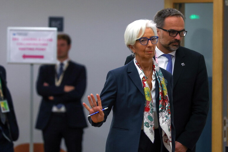 Christine Lagarde all 'Eurosummit © ANSA/EPA