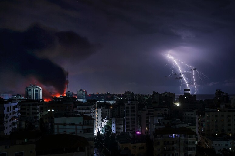 Bombe su Gaza © ANSA/AFP