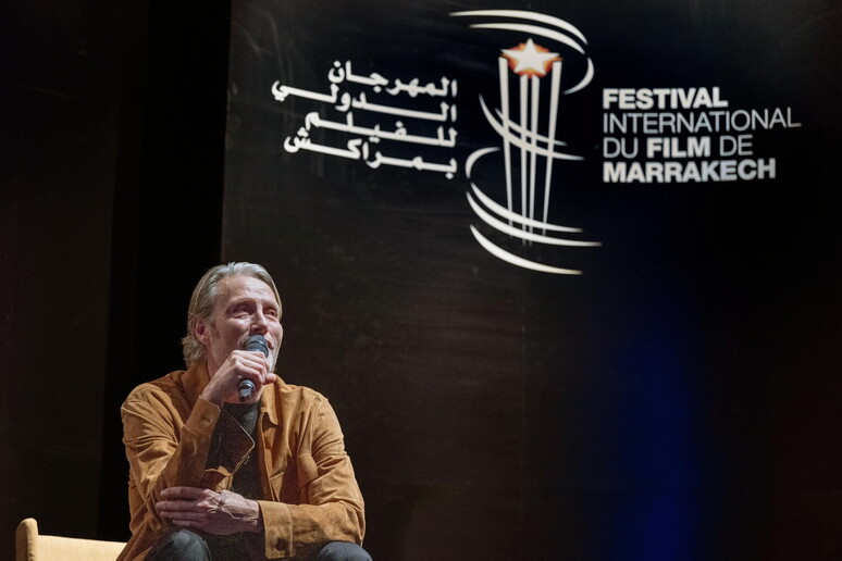 L 'attore danese Mads Mikkelsen all 'edizione 2023 del Marrakech International Film Festival © ANSA/EPA