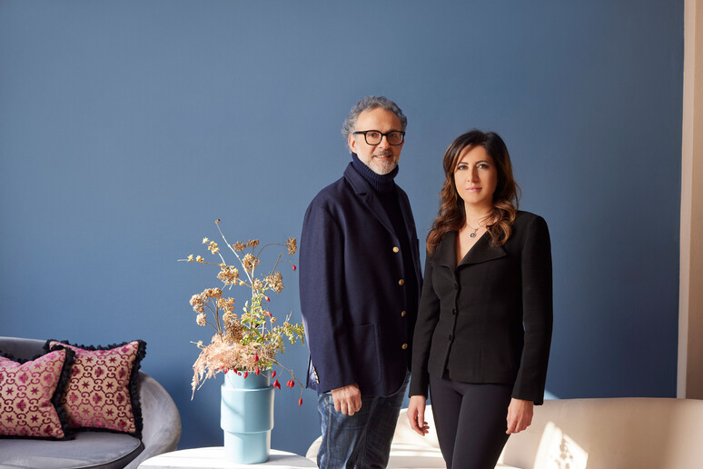 Massimo Bottura &amp; Cristina Scocchia, illycaffè CEO - RIPRODUZIONE RISERVATA