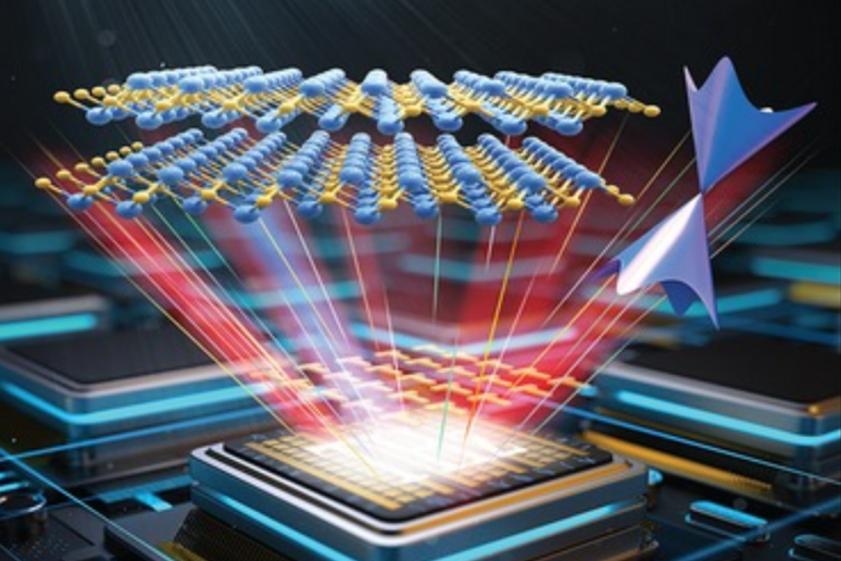 Rappresentazione grafica del nuovo sensore basato sulla fisica quantistica (fonte: Advanced Materials, Wiley) - RIPRODUZIONE RISERVATA