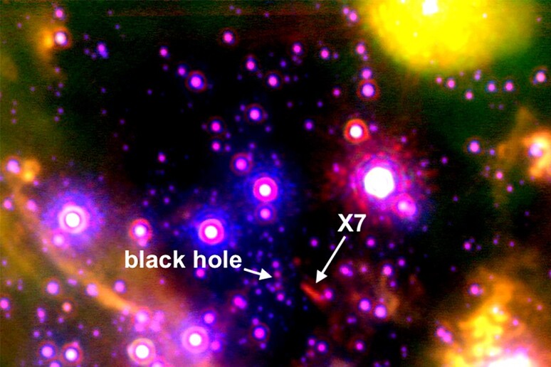 L’oggetto X/ in prossimità del buco nero Sagittarius A* (fonte: Anna Ciurlo/UCLA) - RIPRODUZIONE RISERVATA