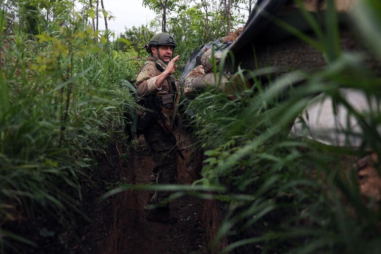 Un soldato ucraino. Foto d 'archivio © ANSA/AFP