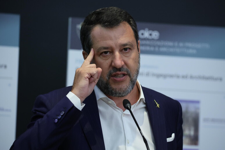 Il ministro dei Trasporti e delle Infrastrutture, Matteo Salvini - RIPRODUZIONE RISERVATA