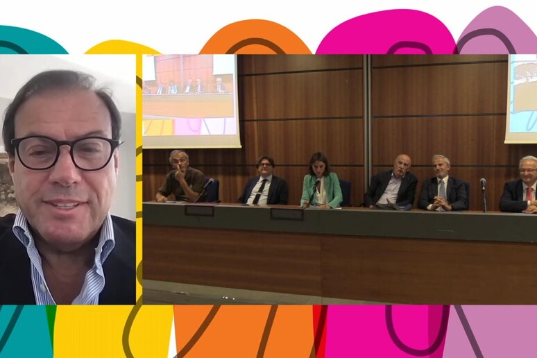 Il viceministro dell 'Economia Maurizio Leo intervenendo al Meeting di Rimini - RIPRODUZIONE RISERVATA