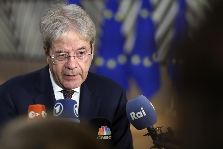 Il commissario europeo Paolo Gentiloni © ANSA/EPA