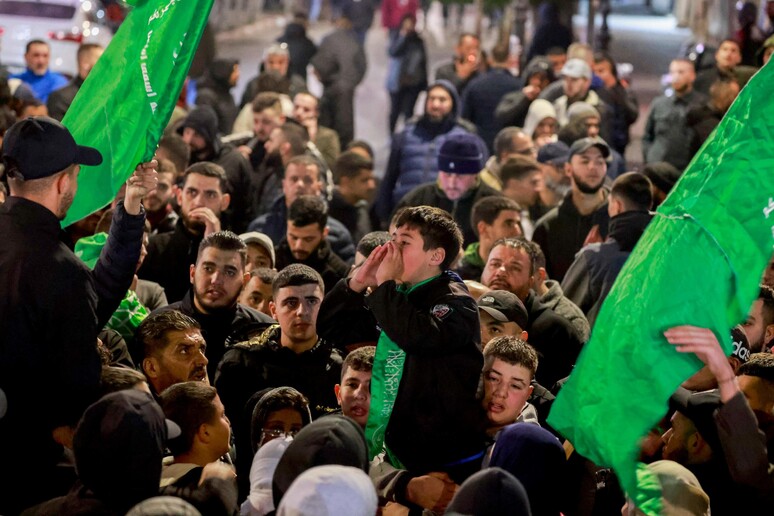 Le proteste a Ramallah © ANSA/AFP