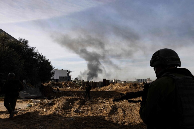 DISTRUTTO A GAZA IL MUSEO ARCHEOLOGICO DI QASR AL-BASHA RAID © ANSA/AFP