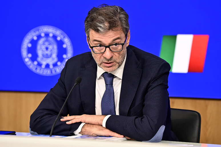 Il ministro Giorgetti - RIPRODUZIONE RISERVATA