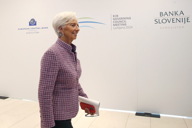 la presidente della Bce Christine Lagarde - RIPRODUZIONE RISERVATA