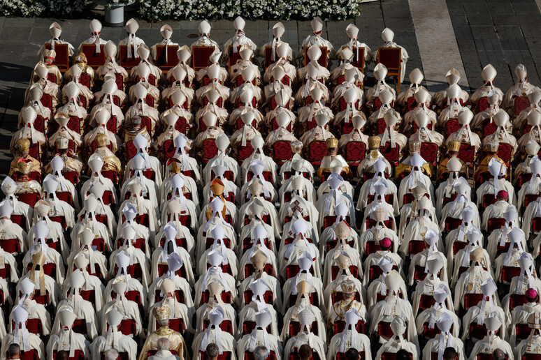 Pope Francis leads a Holy Mass with the new Cardinals - RIPRODUZIONE RISERVATA