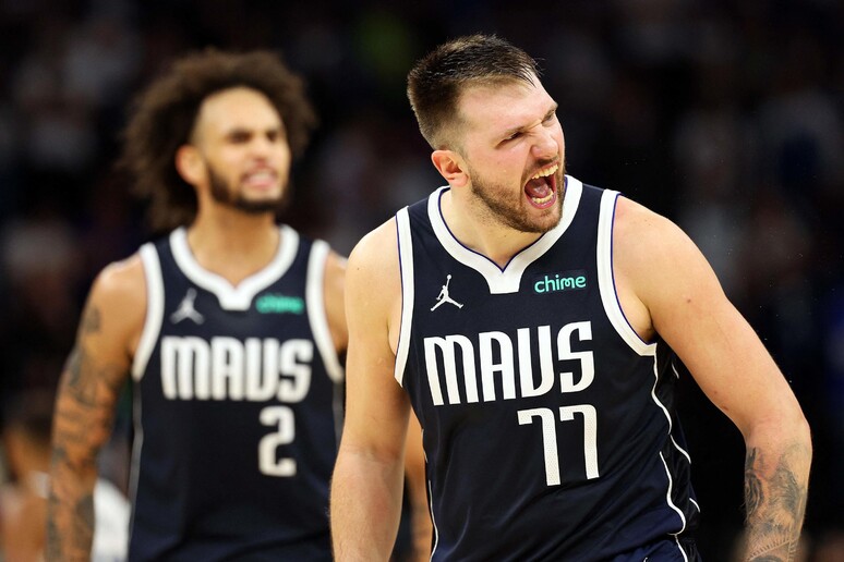 Luka Doncic dei Dallas Maverick © ANSA/Getty Images via AFP