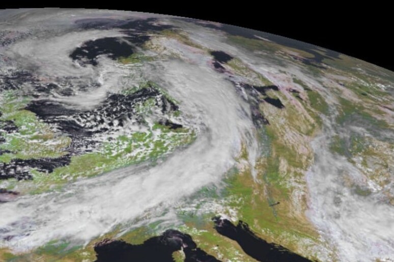 La tempesta Boris sull 'Europa, l '11 settembre 2024 (fonte: Eumetsat) - RIPRODUZIONE RISERVATA