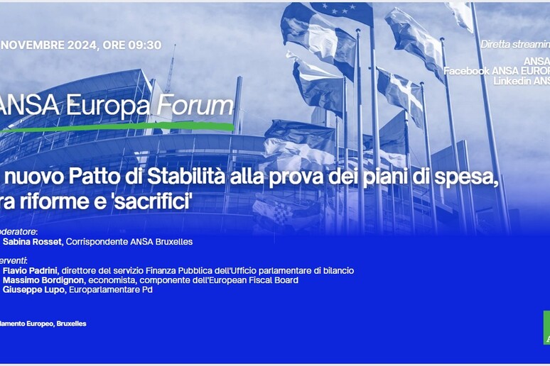 Il forum di ANSA Europa sul patto di stabilità - RIPRODUZIONE RISERVATA