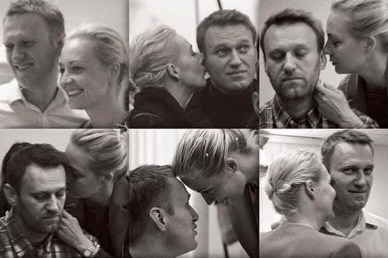 Alexey Navalny con la moglie in una foto pubblicata sul suo profilo instagram -     RIPRODUZIONE RISERVATA