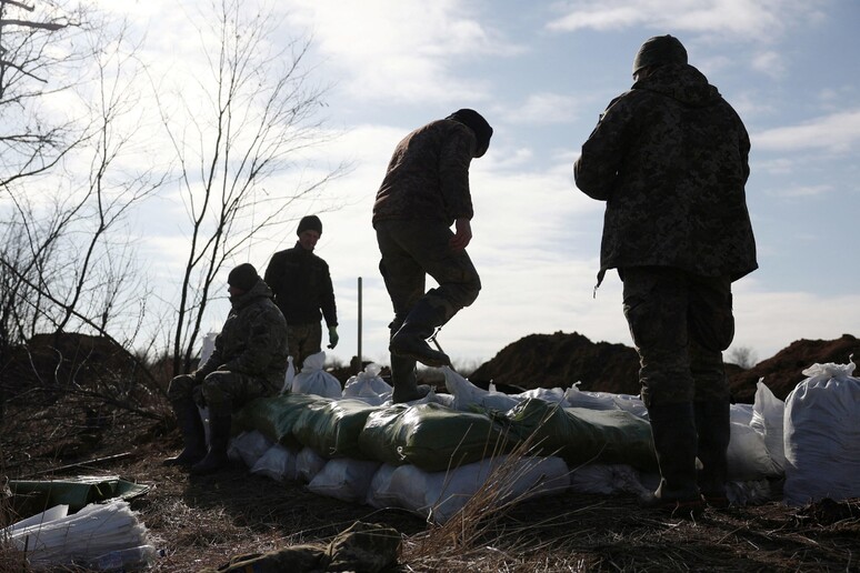 Truppe ucraine a Avdiivka © ANSA/AFP