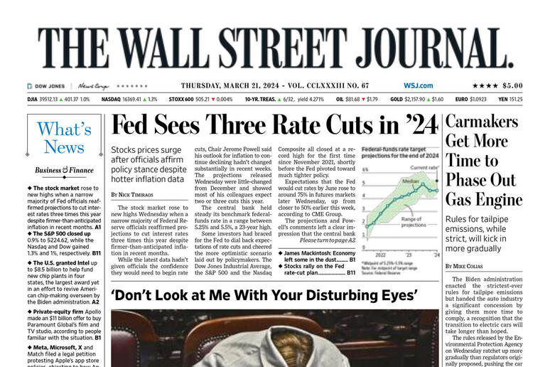 Meloni makes light of head in jacket pic on WSJ front page