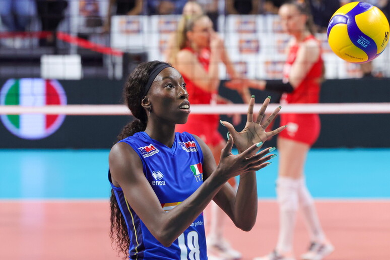 Pallavolo: 3-0 agli Usa, azzurre in semifinale di Nations League © ANSA/EPA