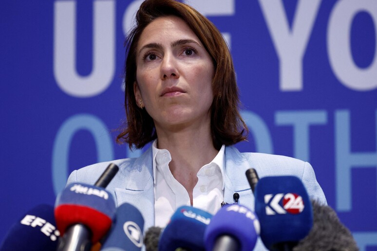 Valérie Hayer rieletta capogruppo di Renew all 'Eurocamera © ANSA/AFP