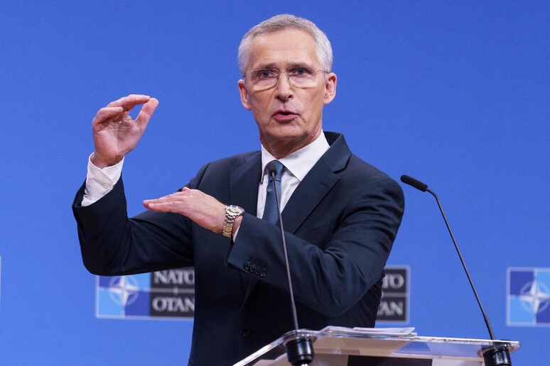 Stoltenberg annuncia "un ruolo maggiore della Nato su coordinamento aiuti militari all 'Ucraina" © ANSA/AFP