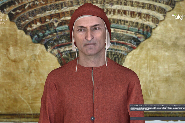 ‘Digital Dante’, l 'avatar in grado di emulare il modo di parlare del poeta (fonte: QuestIT) - RIPRODUZIONE RISERVATA