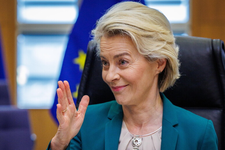 Ursula von der Leyen, in pole position per rimanere alla guida della Commissione © ANSA/EPA