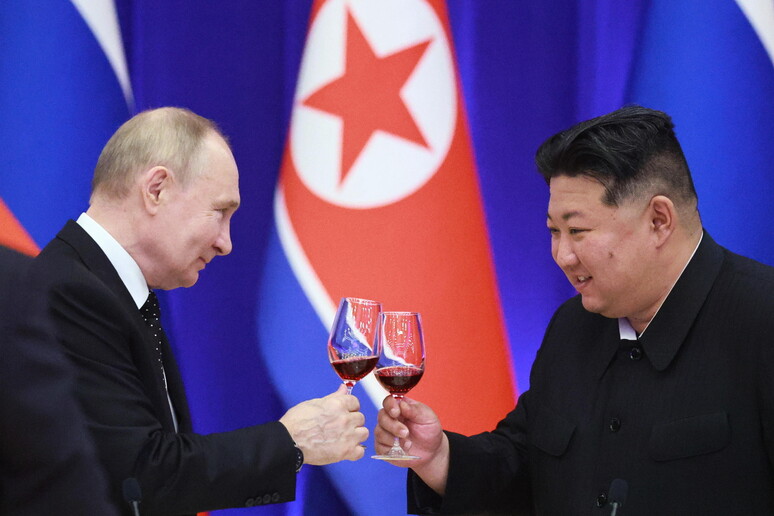 Seul,  'l 'accordo Kim-Putin viola le risoluzioni dell 'Onu ' © ANSA/EPA