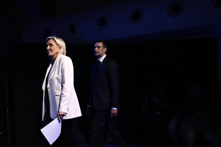 Le Pen e Bardella © ANSA/AFP