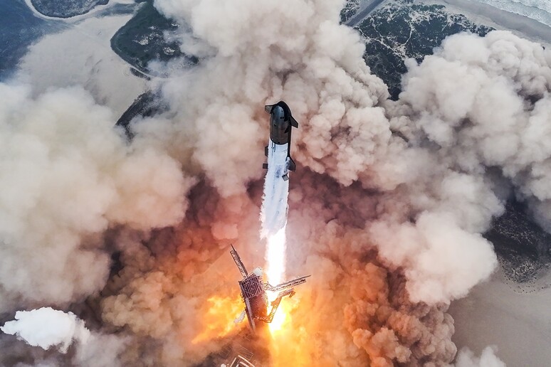 L’ultimo lancio di Starship dalla base in Texas (fonte: SpaceX) - RIPRODUZIONE RISERVATA