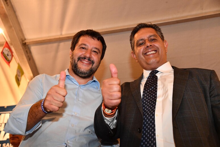 Matteo Salvini e Giovanni Toti in una foto di archivio - RIPRODUZIONE RISERVATA