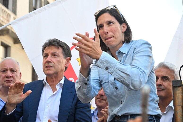 Elly Schlein, Giuseppe Conte, foto di archivio - RIPRODUZIONE RISERVATA