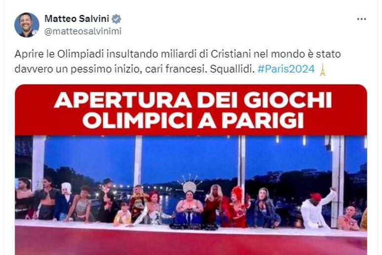 Parigi: Salvini, cerimonia insulta cristiani, francesi squallidi - RIPRODUZIONE RISERVATA