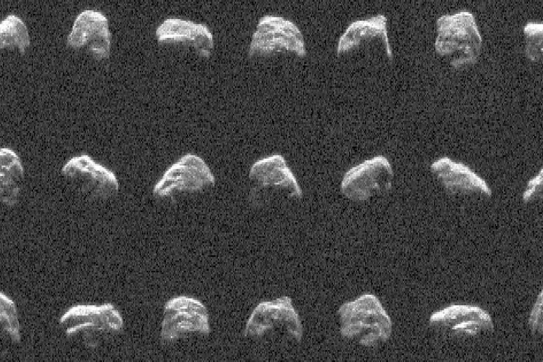 L’asteroide 2024 MK nelle immagini radar riprese il 29 giugno (fonte: NASA/JPL-Caltech) - RIPRODUZIONE RISERVATA