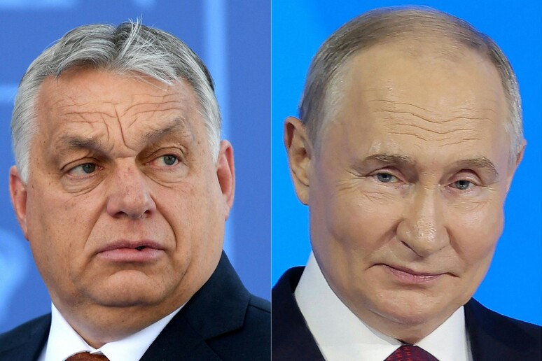 Von der Leyen su Orban: "L 'appeasement non fermerà Putin" © ANSA/AFP
