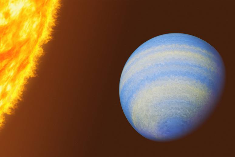 HD 189733 b, scoperto nel 2005, è già famigerato per il suo clima infernale (fonte: Roberto Molar Candanosa/Johns Hopkins Univeristy) - RIPRODUZIONE RISERVATA