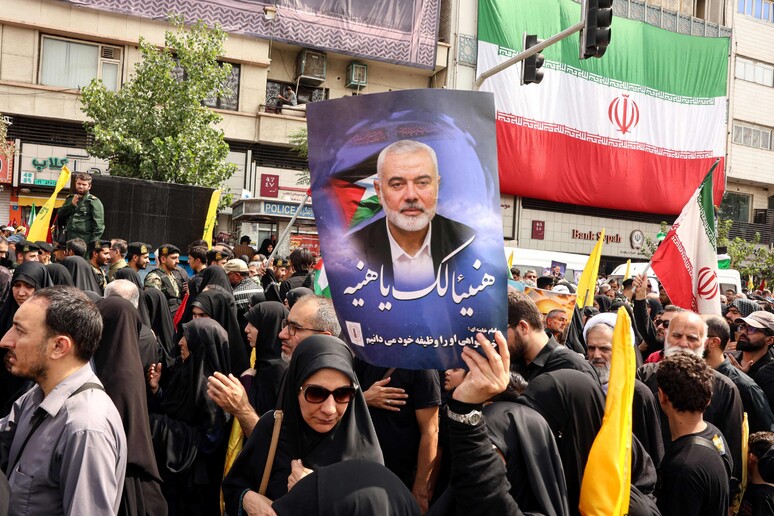 I funerali di Ismail Haniyeh © ANSA/AFP