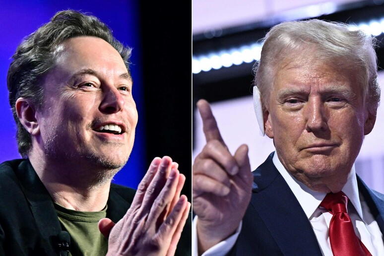 Elon Musk e  Donald Trump © ANSA/AFP