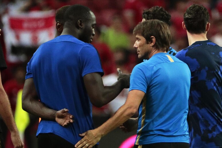 Romelu Lukaku e Antonio Conte © ANSA/EPA