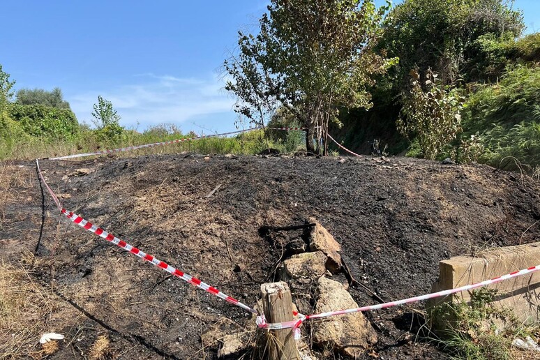 Cadavere trovato dopo incendio, a fuoco delle sterpaglie - RIPRODUZIONE RISERVATA