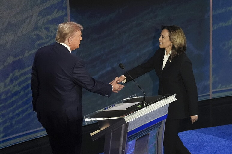 Presidential Debate Between Donald Trump and Vice President Kamala Harris © ANSA/EPA