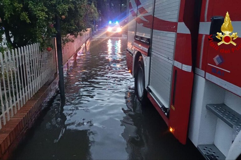 Maltempo: il fiume Senio esonda a Castel Bolognese