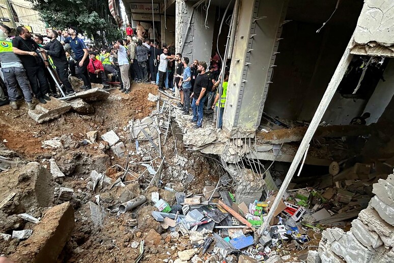 Beirut, almeno 3 morti e 17 feriti nell 'attacco israeliano © ANSA/AFP