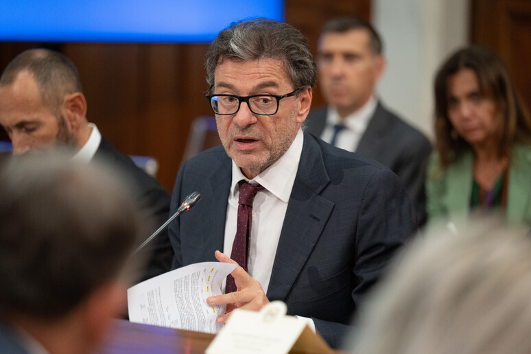 Il ministro dell 'Economia, Giancarlo Giorgetti - RIPRODUZIONE RISERVATA