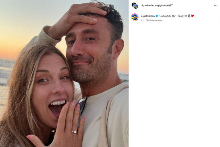 Scherma: Foto dell 'anello su Instagram, Kharlan dice sì a Samele - RIPRODUZIONE RISERVATA