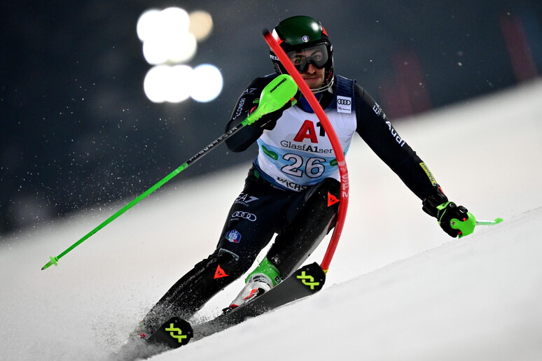 Gross l'unico azzurro per la seconda manche nello slalom di Campiglio