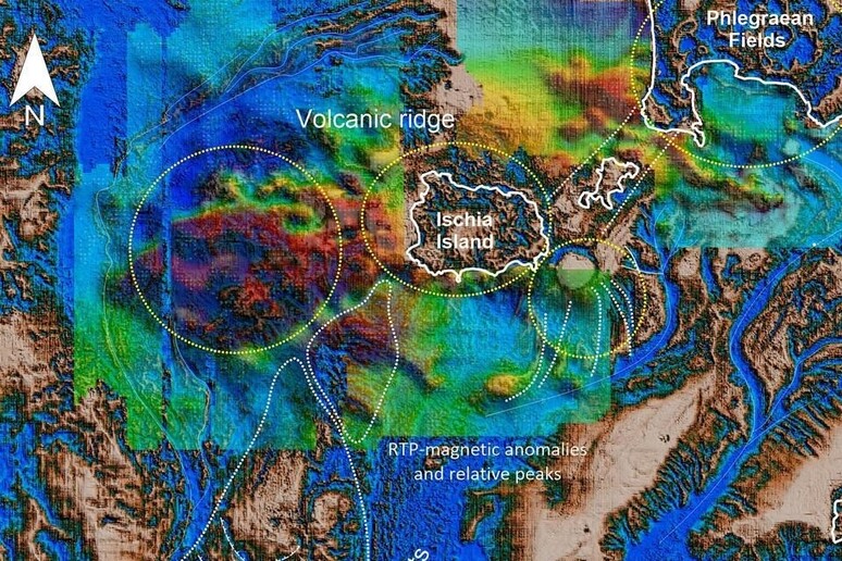 Mappa geologica del vulcano sommerso e della frana sottomarina scoperti al largo dei Campi Flegrei e di Ischia (fonte: De Ritis et al.,&nbsp;Geomorphology, 2024) - RIPRODUZIONE RISERVATA